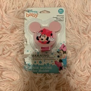 Minnie Mouse pacifier clip